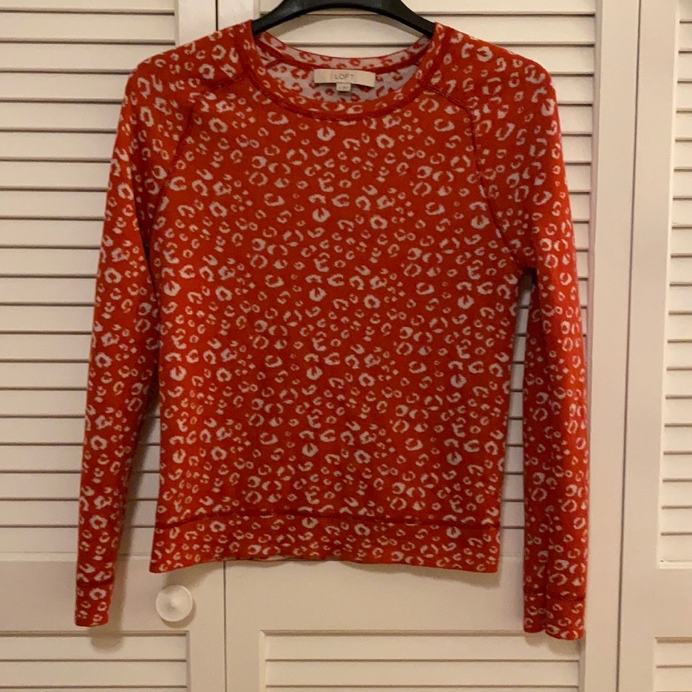 Loft leopard print sweater